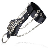 Skeleton Hand Glove Bracelet Side